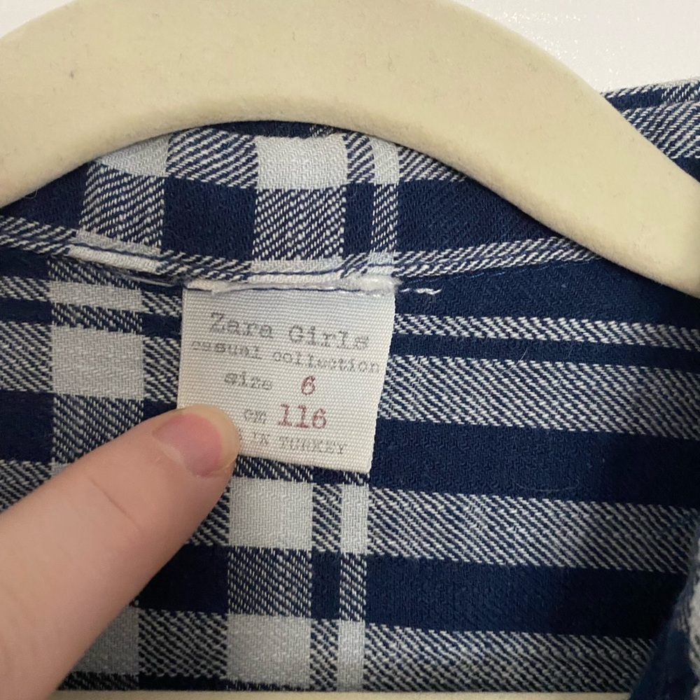 Zara girls shirt dress size 6